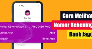 Cara Melihat Nomor Rekening Bank Jago