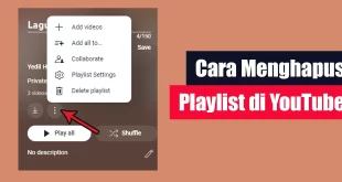 Cara Menghapus Playlist di YouTube