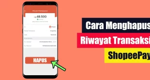 Cara Menghapus Riwayat Transaksi ShopeePay