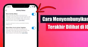 Cara Menyembunyikan Terakhir Dilihat di IG